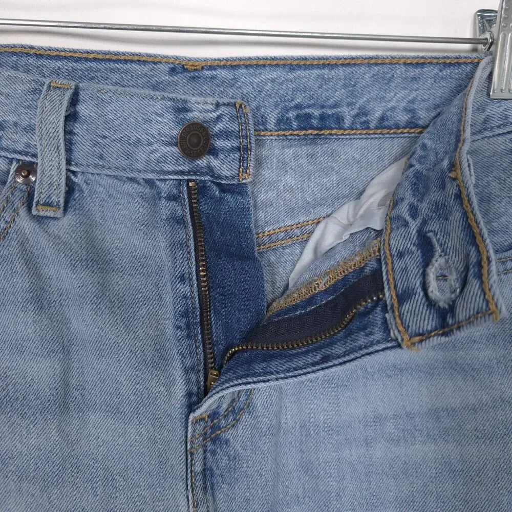 LEVIS PREMIUM Womens Denim Skirt Maxi W23 100% Cotton Casual A7512-0000 Big E